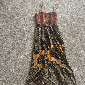 ANthropologie, multi-printed dress